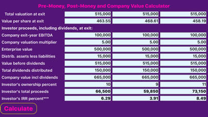 Screenshot #3 pour Company Valuation Calculator