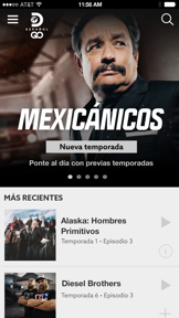 Discovery en Español GO screenshot