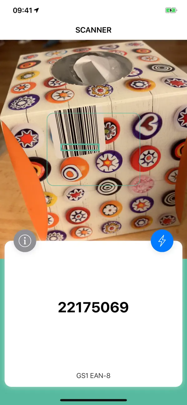 #1. Barcod - Simple Code Scanner (iOS) De: Florian Chrometz
