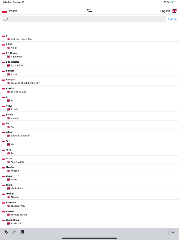 Polish-English Dictionary
