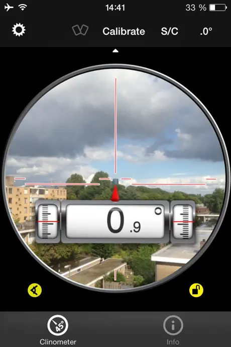 Clinometer + bubble level