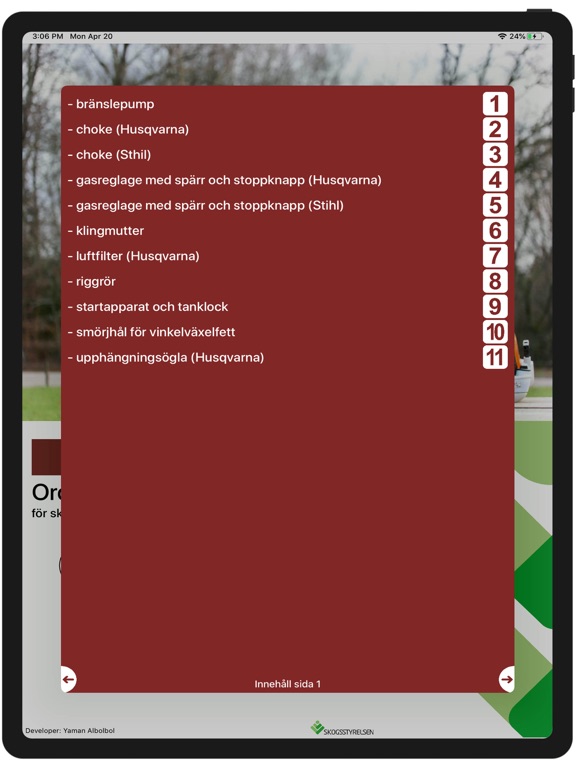 Screenshot #5 pour Röjsåg RA2 Röjsågens delar