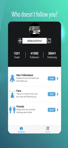 Game screenshot sTwity - Unfollow Analysis hack