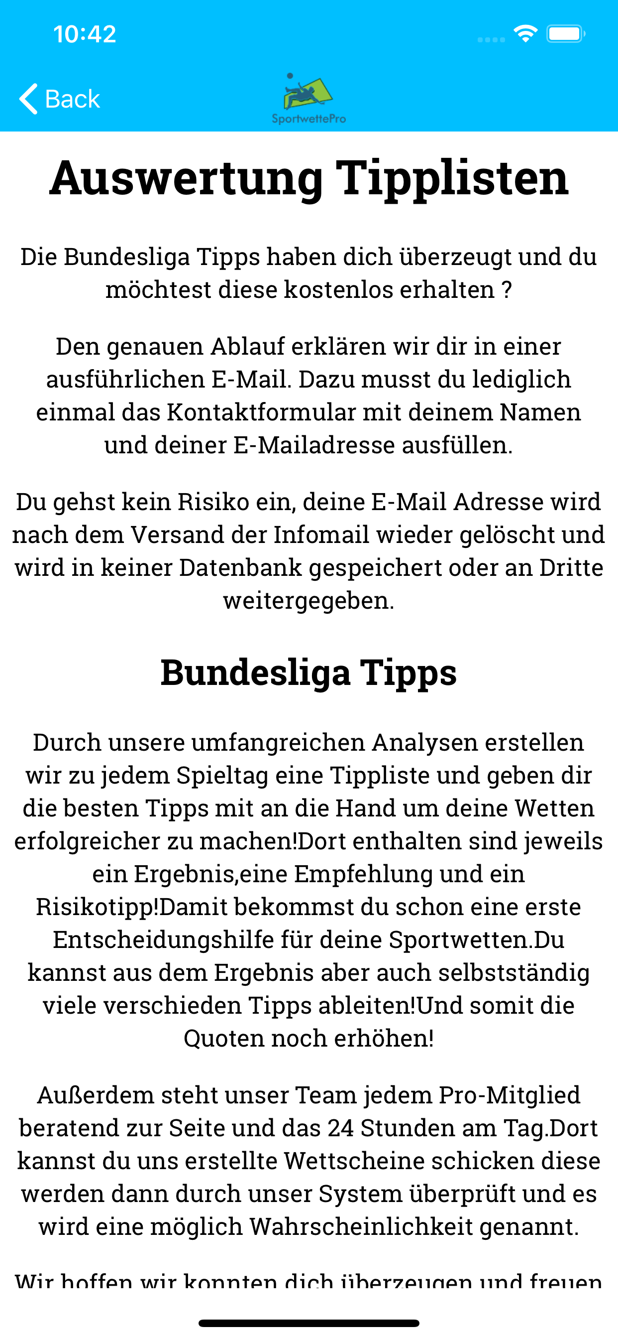Sportwette Pro screenshot 4