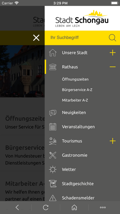 Schongau APP Screenshot
