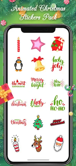 Game screenshot Animated Christmas Emojis pack apk