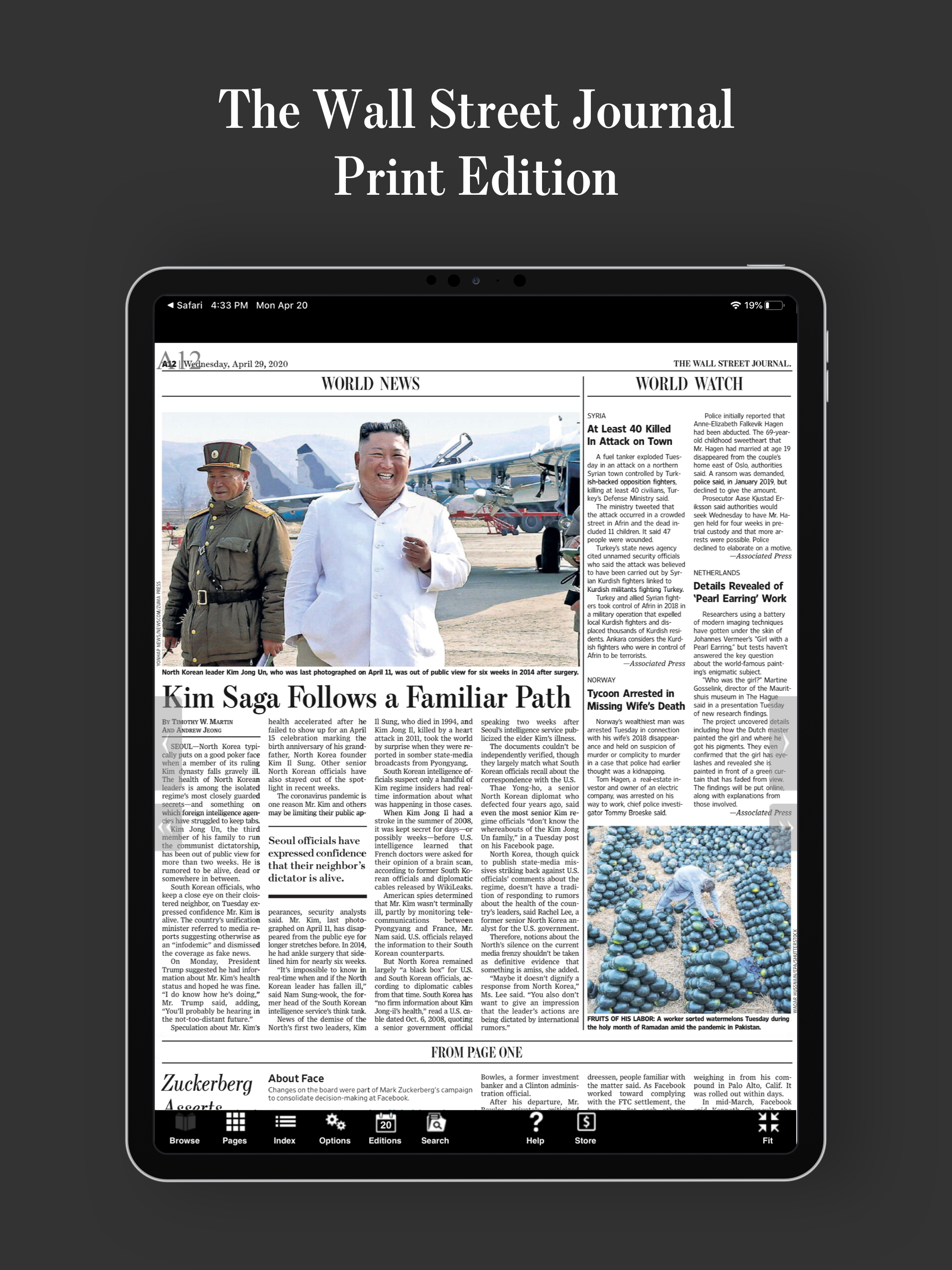 WSJ Print Edition