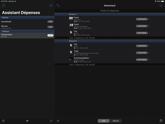 Screenshot #5 pour Assistant Dépenses