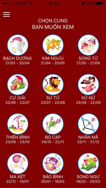 Tử Vi 12 Chòm Sao - Zodiac