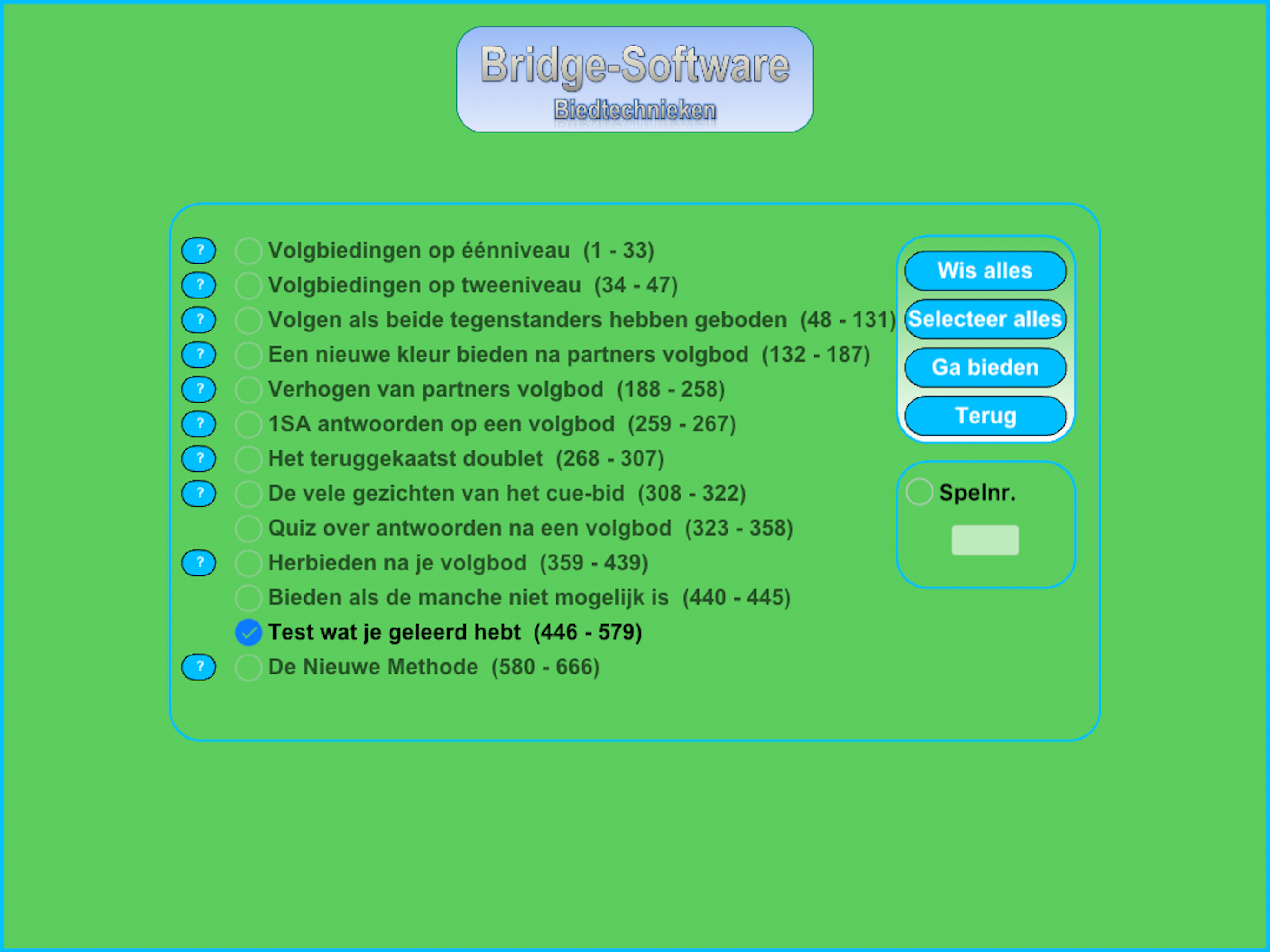 Biedtechnieken
