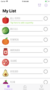 Ketogenic Keto diet food list screenshot