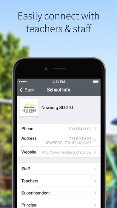 Newberg SD 29J Screenshot