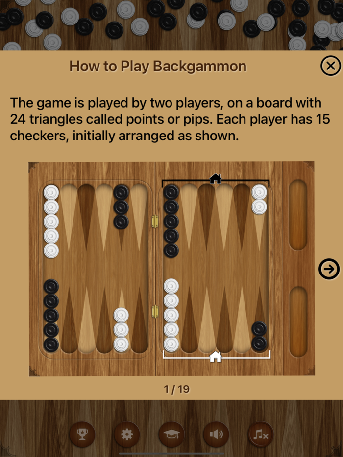 Backgammon Classic Board Live