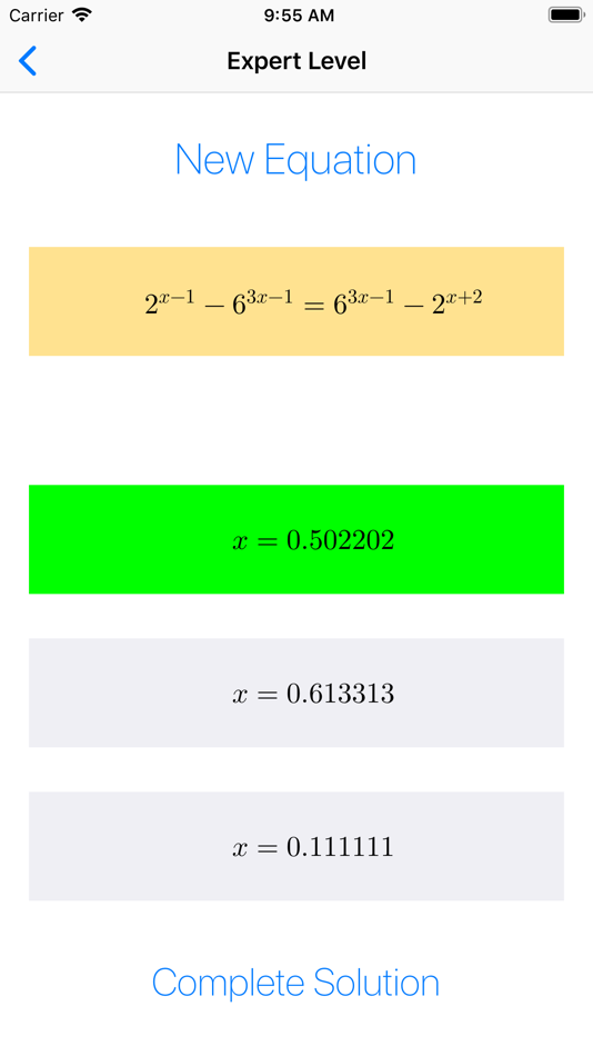 #9. Exponential Equations ++ (iOS) 由: Francesco Grassi