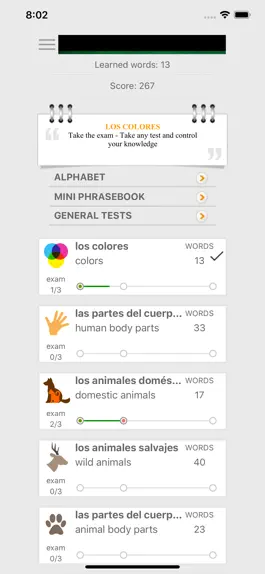 Game screenshot Learn Spanish words with ST mod apk