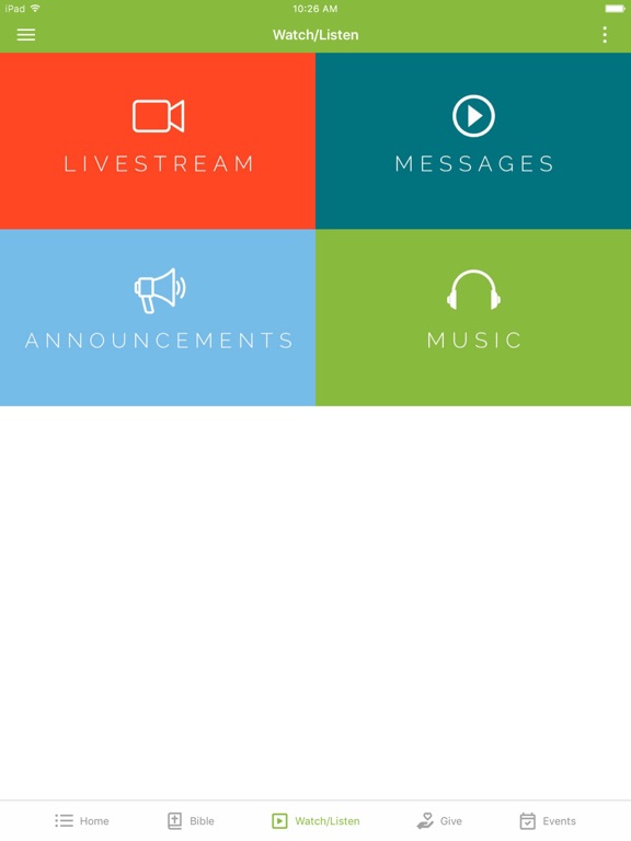 Evergreen Church (Erwin) iPad screenshot 2 - Lifestyle app