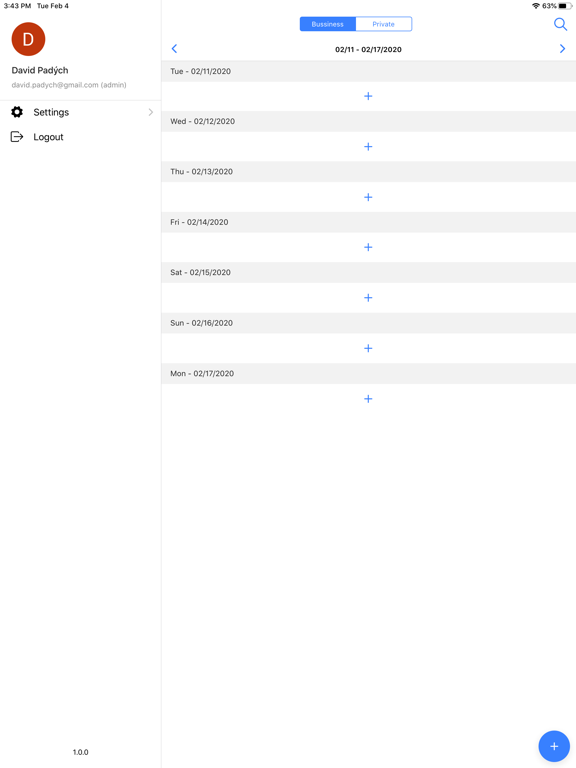 Eventor Event Manager app screenshot 2