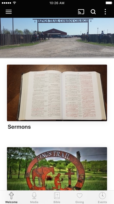 Kings Trail Cowboy Church Screenshot