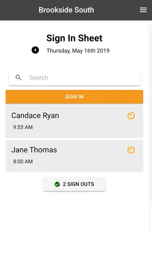 Volunteer Check In Kiosk screenshot 1