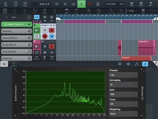 Analyser & Tuner AUv3 Plugin iPad app afbeelding 5