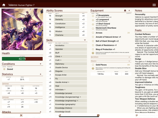 Screenshot #4 pour Fight Club PFRPG/3.5 Edition