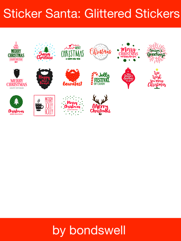 Screenshot #4 pour Sticker Santa - Glittered