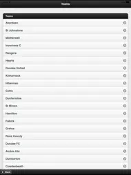 Scottish Football App ipad bilder 1