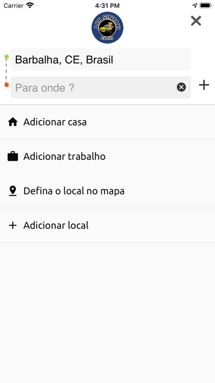 SinTaxiCariri - Cliente