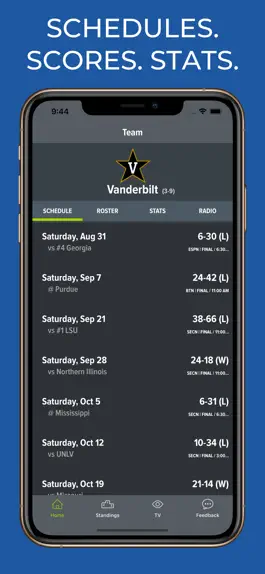 Game screenshot Vanderbilt Football Schedules mod apk