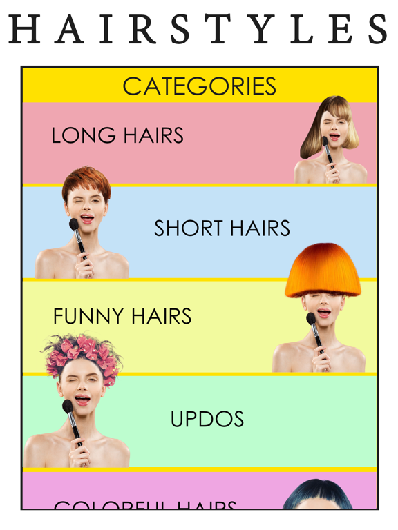 Hair Style Changer-Makeover Ap iPad screenshot 1 - Photo & Video app