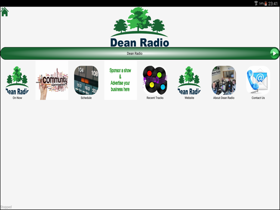 Dean Radio Player iPad screenshot 1 - Music app