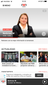 WRadio México para iPhone screenshot