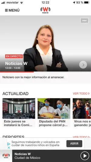 WRadio México para iPhone screenshot 2