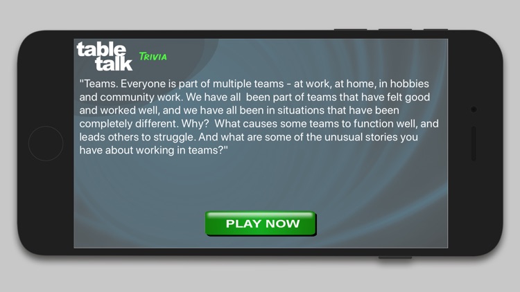 Table Talk for Leadership Team