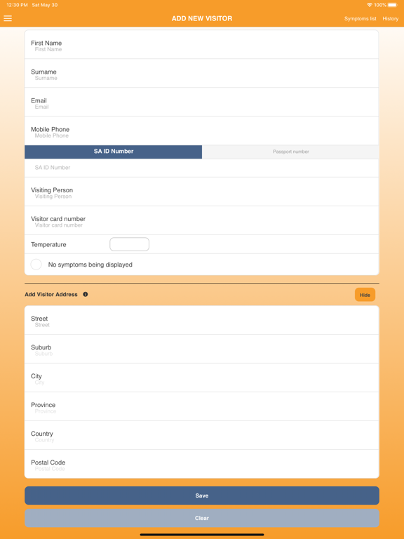 HealthDocs Easy Access iPad screenshot