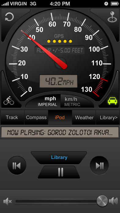 Screenshot #3 pour Speedometer GPS+