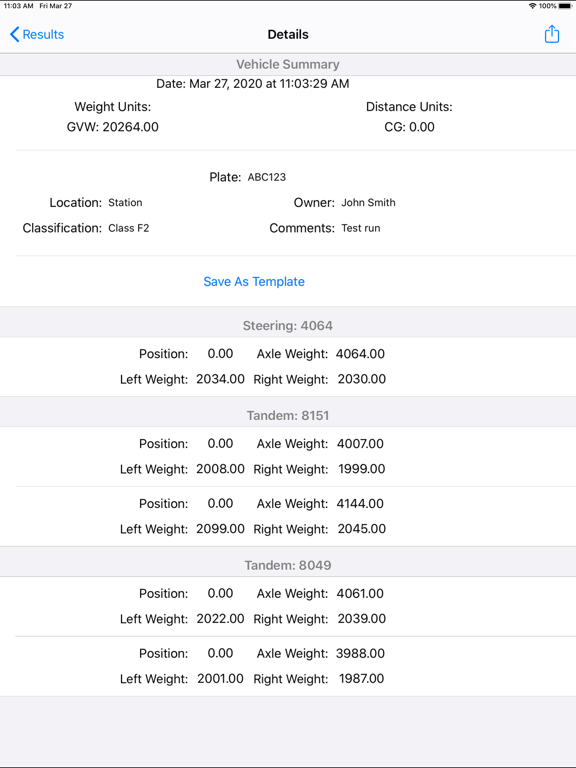 Screenshot #6 pour iVehicleWeigh