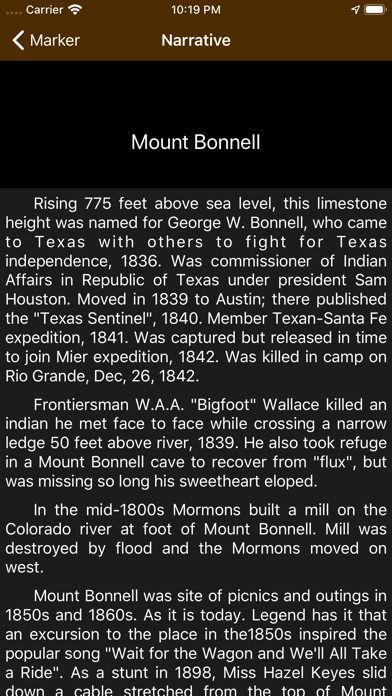 Texas Historical Marker Guide Screenshot