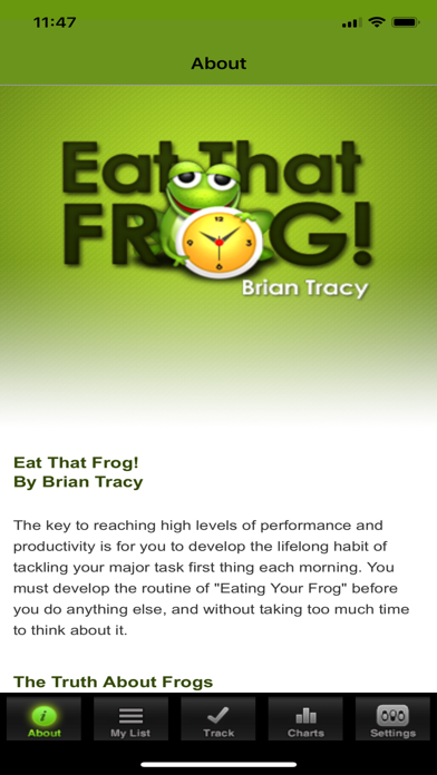 Screenshot #1 pour Brian Tracy's, Eat That Frog!