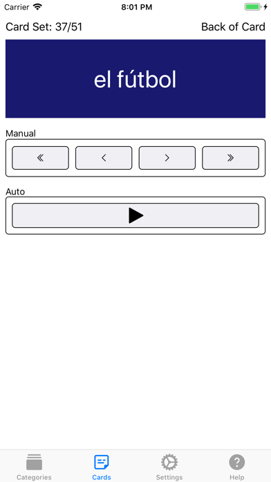 Just Flashcards - Spanish screenshot 3