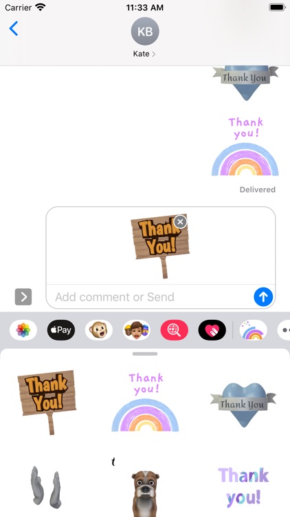 Thank You Stickers Pack screenshot-4