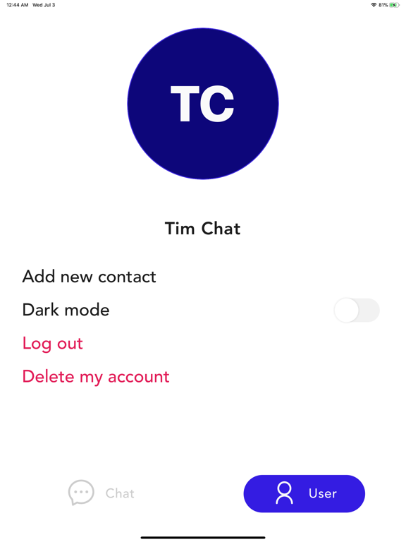 Screenshot #4 pour Just Chat: Instant Messenger