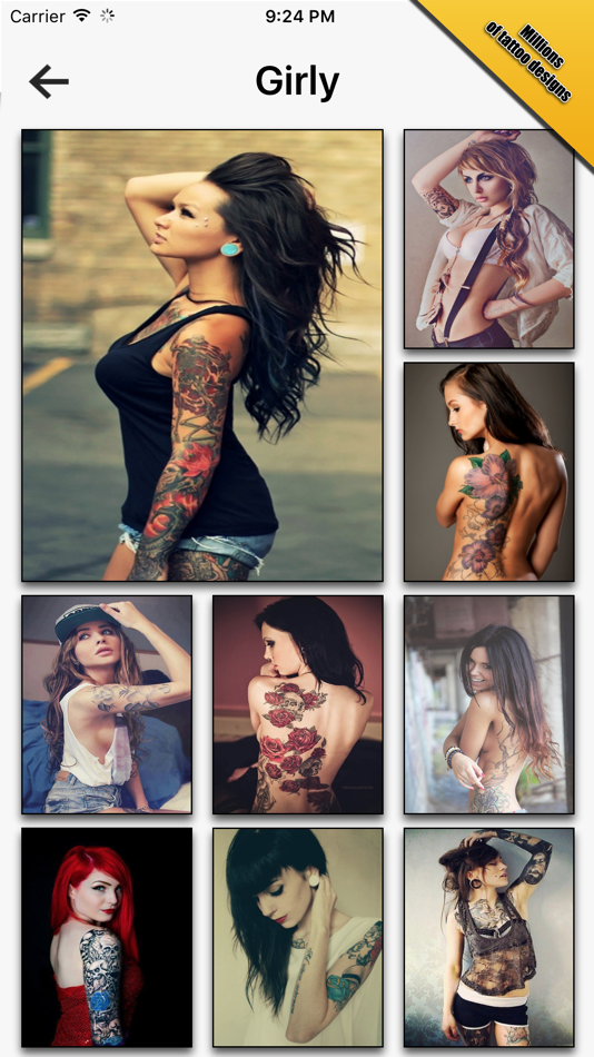 #2. Tattoo Designs App (iOS) 由: Orange Computing Pty Ltd.
