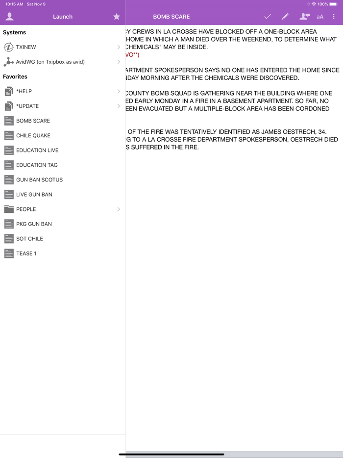 Avid MediaCentral  UX