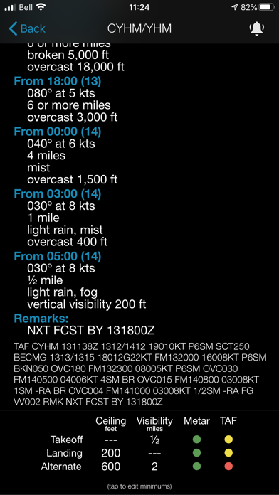 Minimums - METAR/TAF Analysisのおすすめ画像6