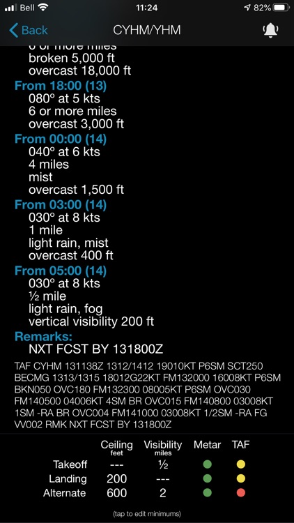 Minimums - METAR/TAF Analysis screenshot-5
