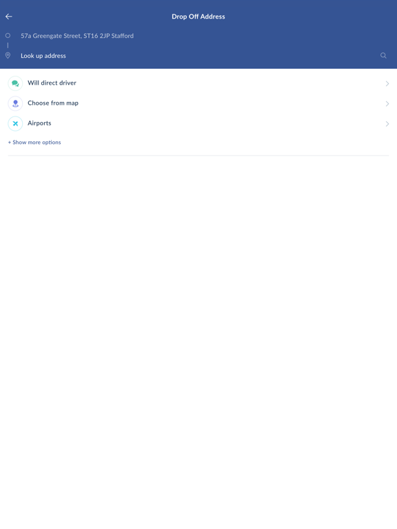 Smart Cars Taxis iPad screenshot 4 - Travel app