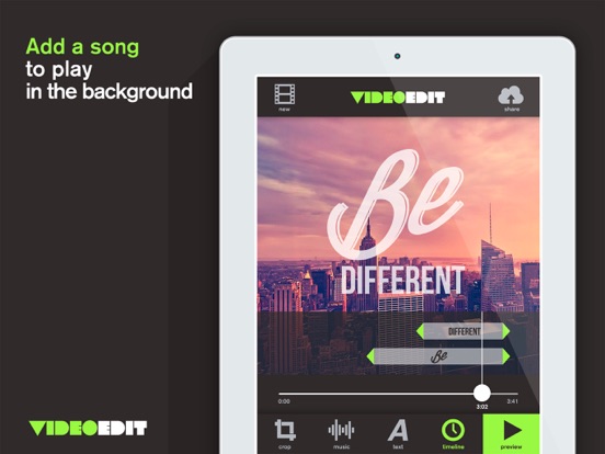 VideoEdit: Add text to video iPad screenshot 4 - Photo & Video app