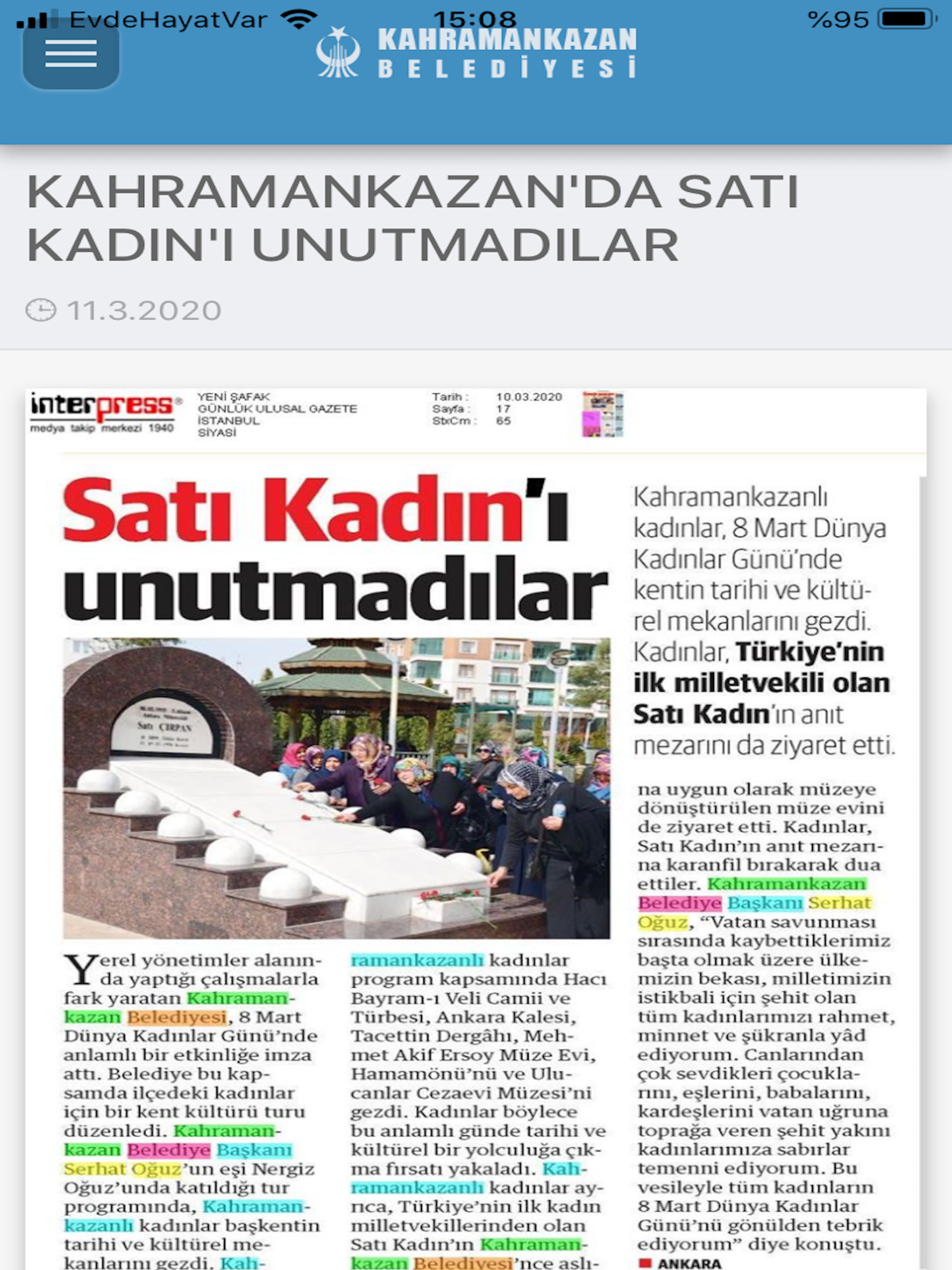 Kahramankazan Belediyesi