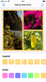 Side by Side Photo Editor Grid screenshot